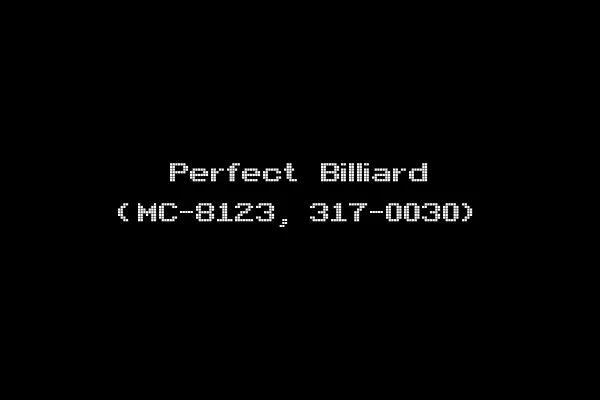 Perfect Billiard (MC-8123, 317-0030)