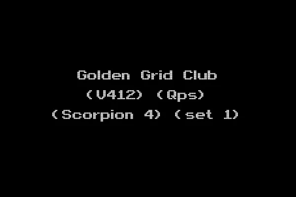 Golden Grid Club (V412) (Qps) (Scorpion 4) (set 1)