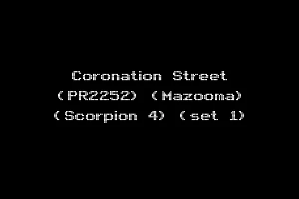 Coronation Street (PR2252) (Mazooma) (Scorpion 4) (set 1)