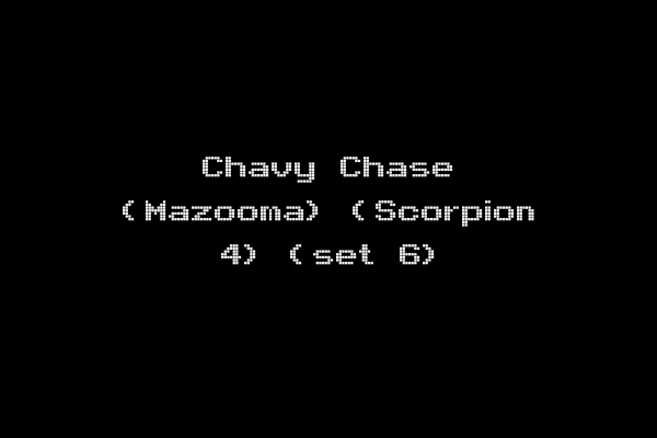 Chavy Chase (Mazooma) (Scorpion 4) (set 6)