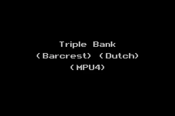 Triple Bank (Barcrest) (Dutch) (MPU4)