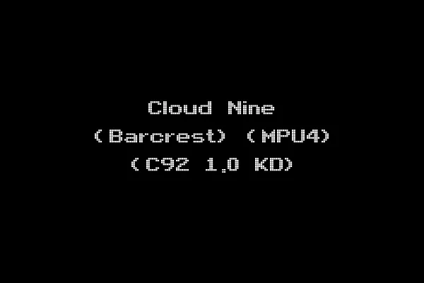 Cloud Nine (Barcrest) (MPU4) (C92 1.0 KD)