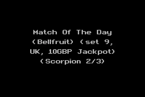 Match Of The Day (Bellfruit) (set 9, UK, 10GBP Jackpot) (Scorpion 2/3)