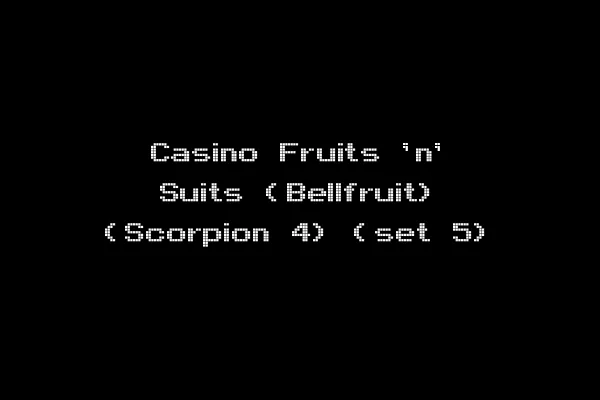 Casino Fruits 'n' Suits (Bellfruit) (Scorpion 4) (set 5)