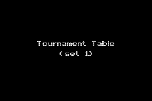 Tournament Table (set 1)