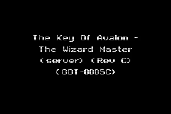 The Key Of Avalon - The Wizard Master (server) (Rev C) (GDT-0005C)