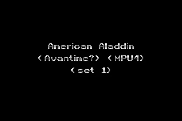 American Aladdin (Avantime?) (MPU4) (set 1)