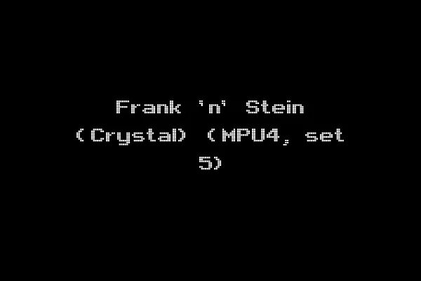 Frank 'n' Stein (Crystal) (MPU4, set 5)
