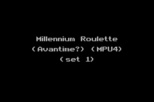 Millennium Roulette (Avantime?) (MPU4) (set 1)