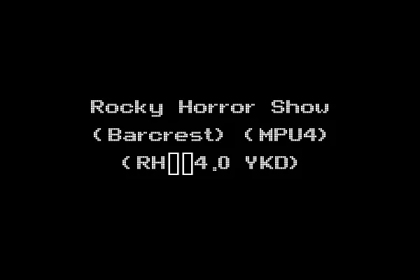Rocky Horror Show (Barcrest) (MPU4) (RH__4.0 YKD)