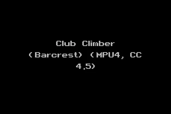 Club Climber (Barcrest) (MPU4, CC 4.5)