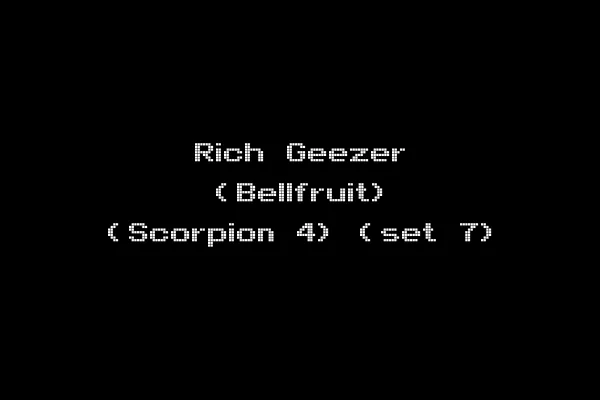 Rich Geezer (Bellfruit) (Scorpion 4) (set 7)