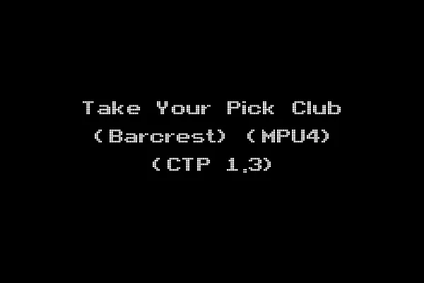 Take Your Pick Club (Barcrest) (MPU4) (CTP 1.3)