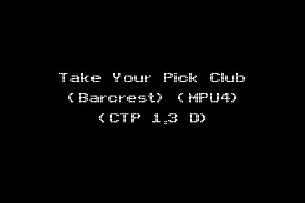 Take Your Pick Club (Barcrest) (MPU4) (CTP 1.3 D)