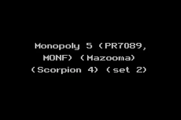 Monopoly 5 (PR7089, MONF) (Mazooma) (Scorpion 4) (set 2)
