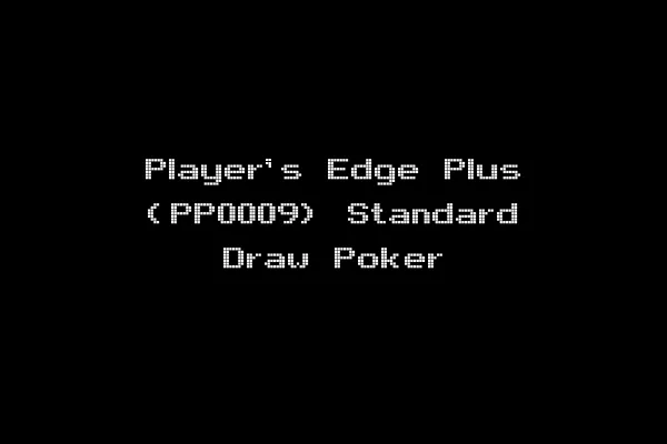 Player's Edge Plus (PP0009) Standard Draw Poker