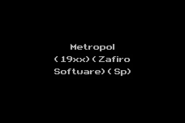 Metropol (19xx)(Zafiro Software)(Sp)