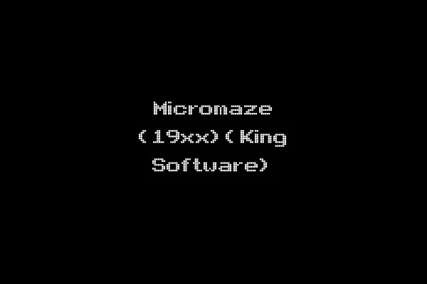 Micromaze (19xx)(King Software)