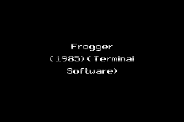 Frogger (1985)(Terminal Software)