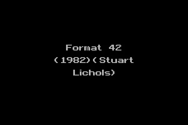 Format 42 (1982)(Stuart Lichols)
