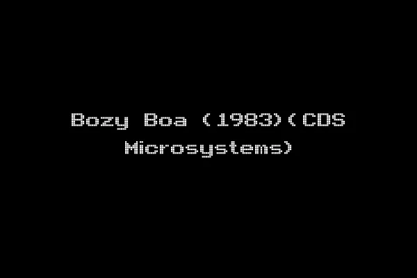 Bozy Boa (1983)(CDS Microsystems)
