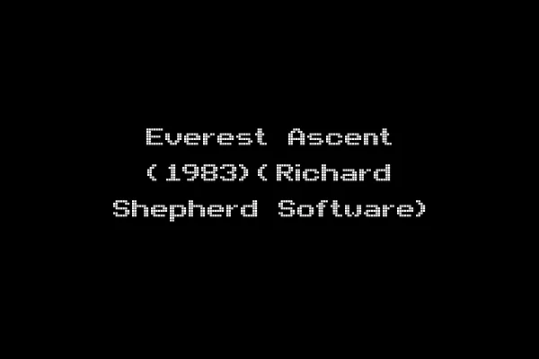 Everest Ascent (1983)(Richard Shepherd Software)