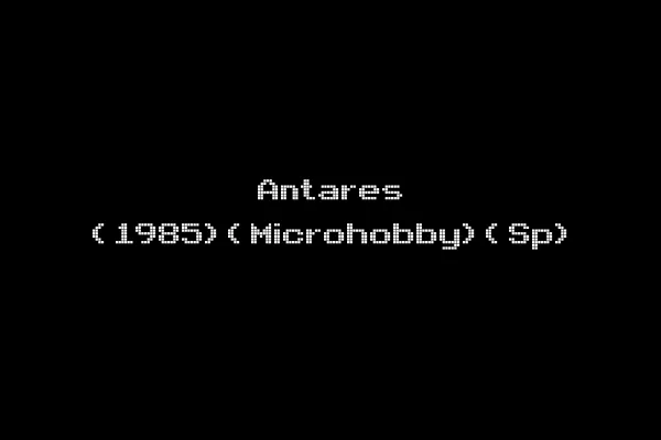 Antares (1985)(Microhobby)(Sp)