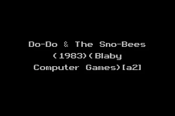 Do-Do & The Sno-Bees (1983)(Blaby Computer Games)[a2]