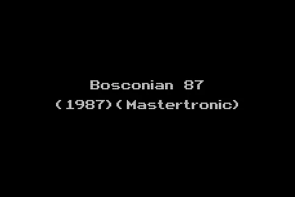 Bosconian 87 (1987)(Mastertronic)