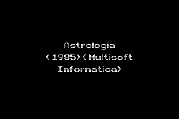 Astrologia (1985)(Multisoft Informatica)