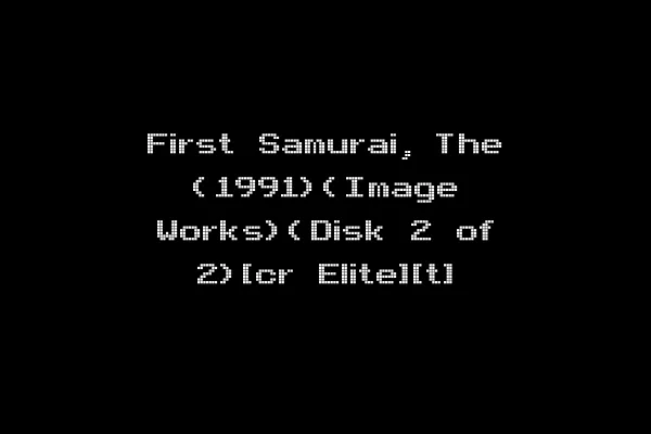 First Samurai, The (1991)(Image Works)(Disk 2 of 2)[cr Elite][t]