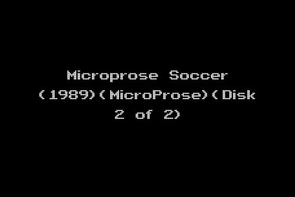Microprose Soccer (1989)(MicroProse)(Disk 2 of 2)