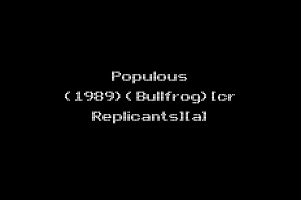 Populous (1989)(Bullfrog)[cr Replicants][a]