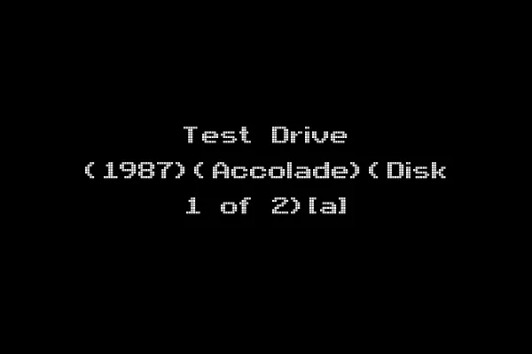Test Drive (1987)(Accolade)(Disk 1 of 2)[a]