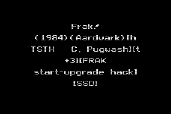 Frak! (1984)(Aardvark)[h TSTH - C. Pugwash][t +3][FRAK start-upgrade hack] [SSD]