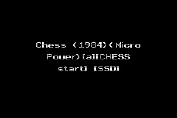 Chess (1984)(Micro Power)[a][CHESS start] [SSD]