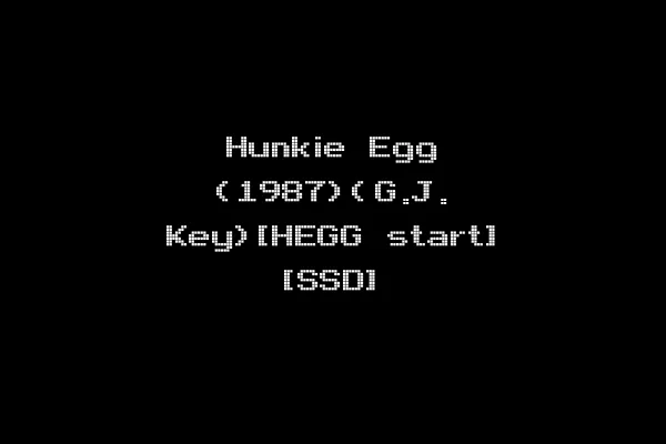 Hunkie Egg (1987)(G.J. Key)[HEGG start] [SSD]