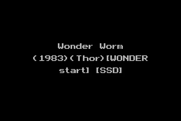 Wonder Worm (1983)(Thor)[WONDER start] [SSD]