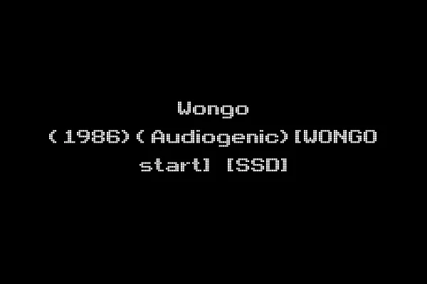 Wongo (1986)(Audiogenic)[WONGO start] [SSD]