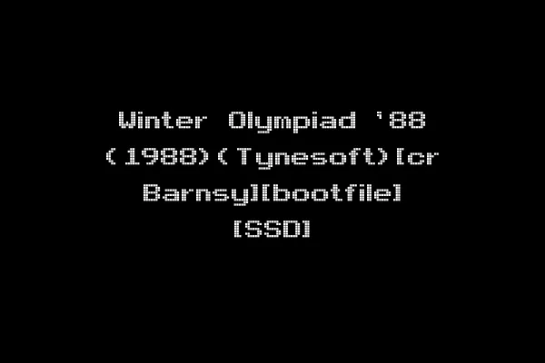 Winter Olympiad '88 (1988)(Tynesoft)[cr Barnsy][bootfile] [SSD]