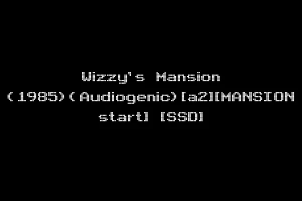 Wizzy's Mansion (1985)(Audiogenic)[a2][MANSION start] [SSD]