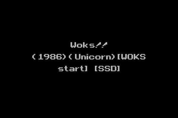 Woks!! (1986)(Unicorn)[WOKS start] [SSD]