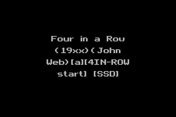 Four in a Row (19xx)(John Web)[a][4IN-ROW start] [SSD]