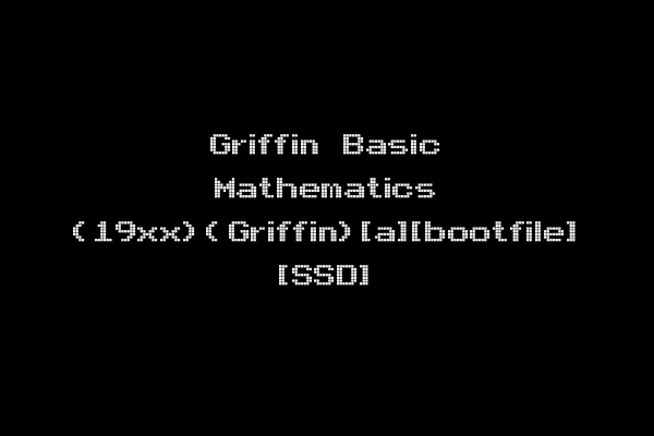 Griffin Basic Mathematics (19xx)(Griffin)[a][bootfile] [SSD]