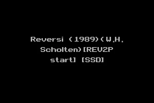Reversi (1989)(W.H. Scholten)[REV2P start] [SSD]