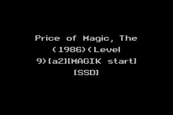 Price of Magic, The (1986)(Level 9)[a2][MAGIK start] [SSD]