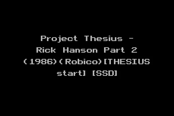 Project Thesius - Rick Hanson Part 2 (1986)(Robico)[THESIUS start] [SSD]
