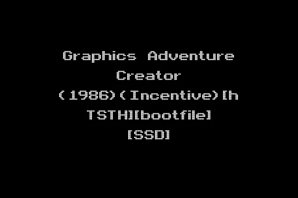 Graphics Adventure Creator (1986)(Incentive)[h TSTH][bootfile] [SSD]