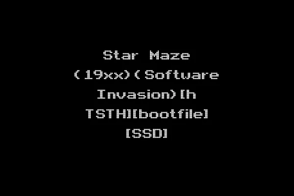 Star Maze (19xx)(Software Invasion)[h TSTH][bootfile] [SSD]
