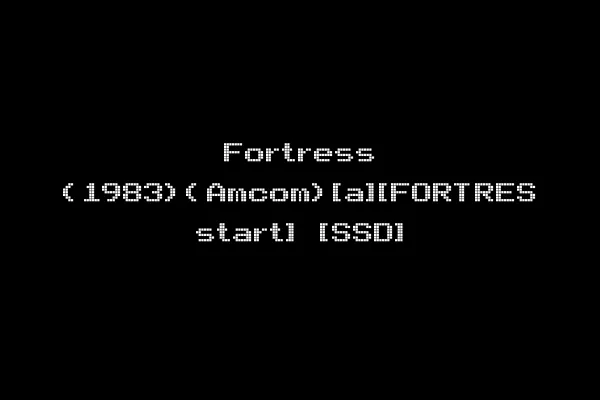 Fortress (1983)(Amcom)[a][FORTRES start] [SSD]